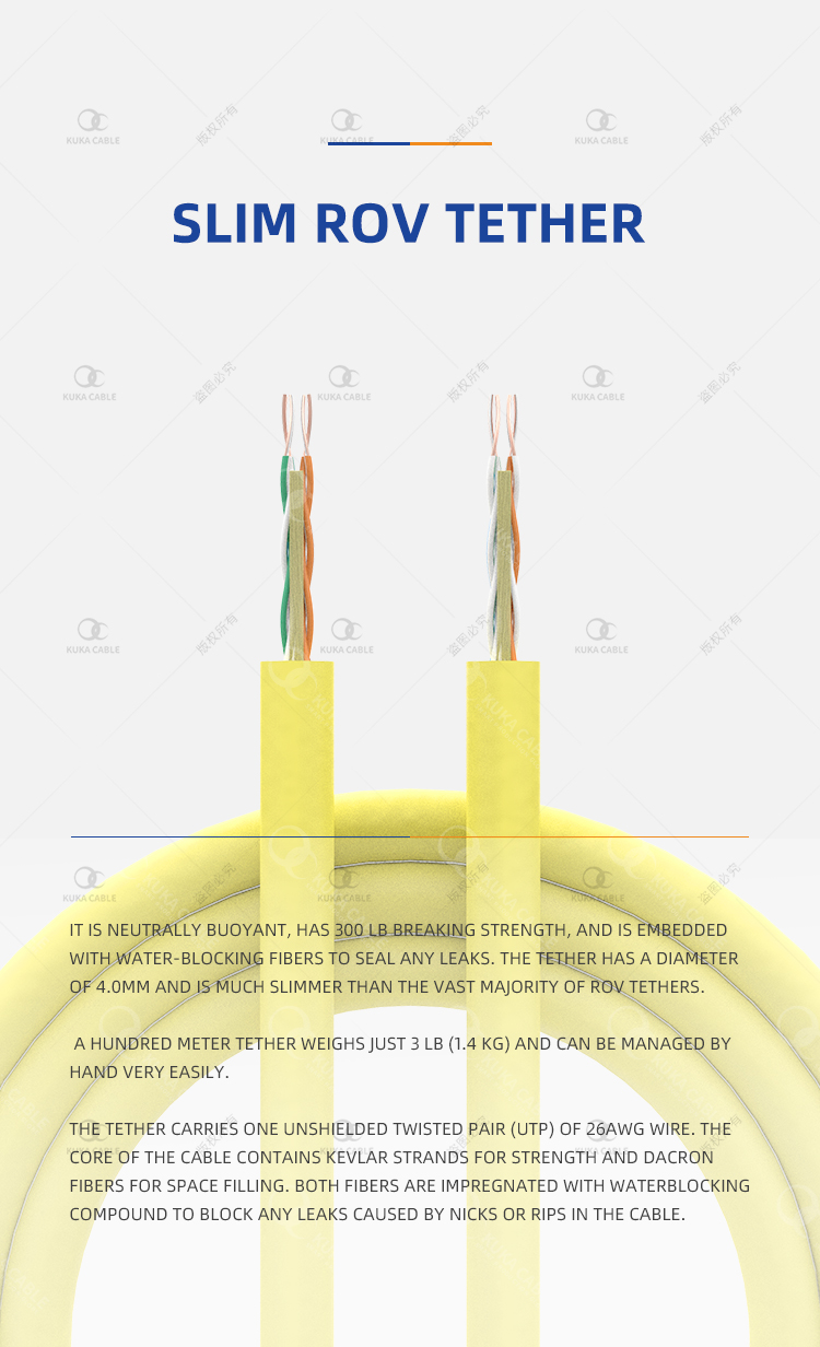 Zero Buoyancy Foam polyolefin umbilical rov cable(图8)