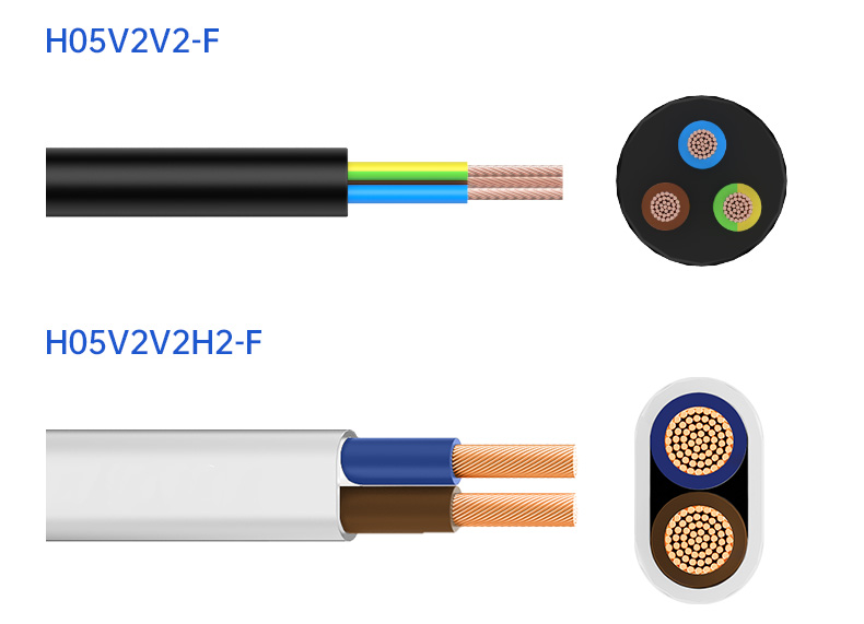 Multi core H05V2V2-F/ H05V2V2H2-F flexible wire pvc cable(图3)
