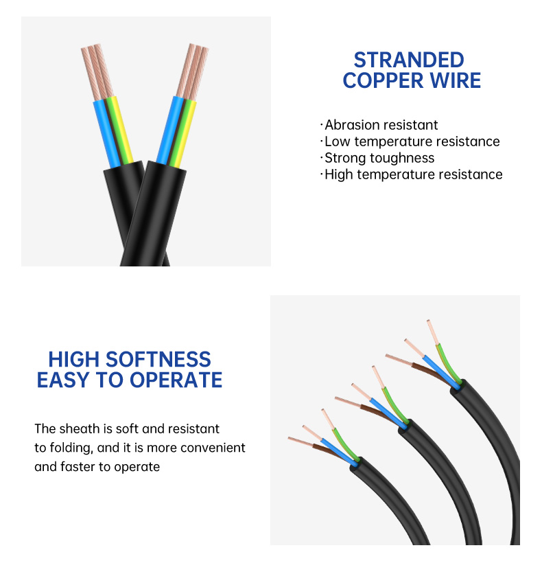 H05RN-F/H05RNH2-F multi core 0.75mm flexible rubber cable(图5)