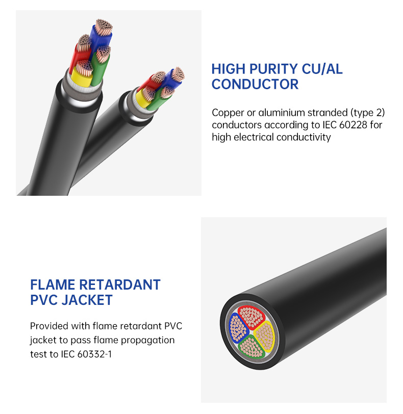CU/PVC/STA/XLPE Steel Tape Armoured 25mm2 PVC Sheathed cable(图5)