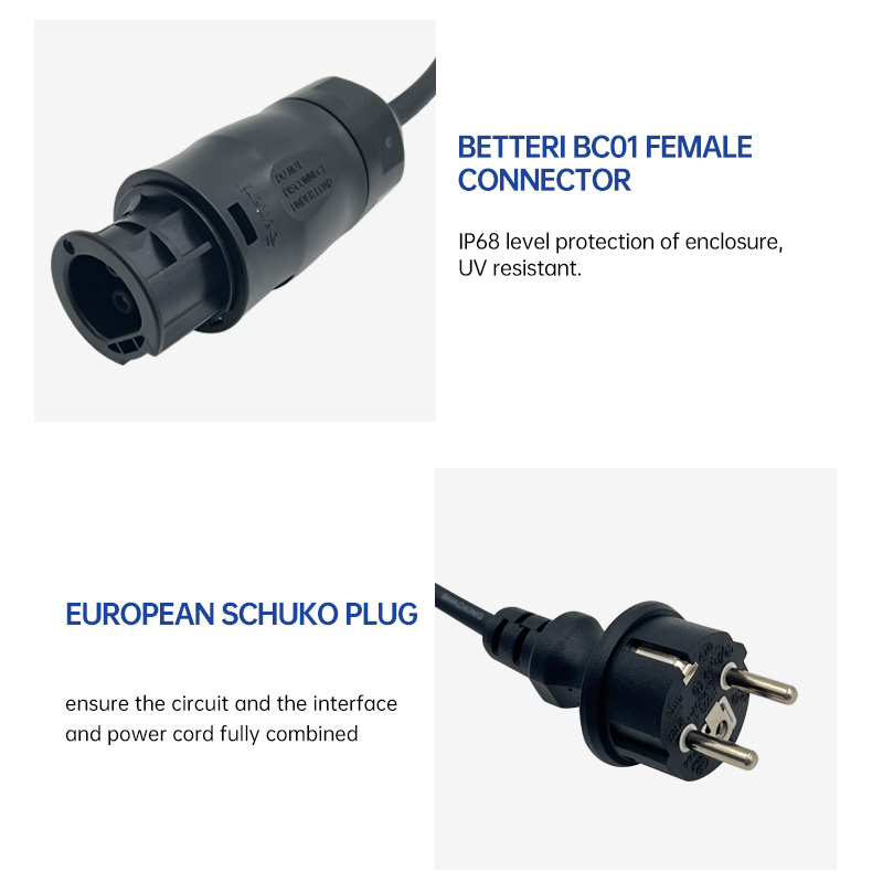 AC Connection Cable Betteri BC01 Famale to EU Schuko Plug(图4)