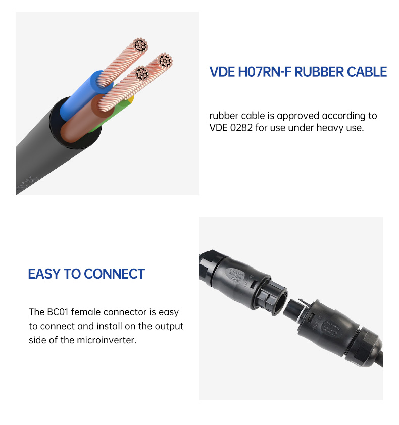 AC Connection Cable Betteri BC01 Famale to EU Schuko Plug(图5)